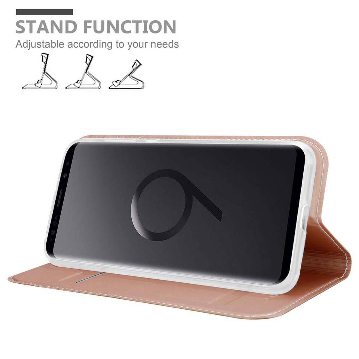 Cadorabo Handyhülle für Samsung Galaxy S9 PLUS Schutz Hülle in Rosa Cover Etui Book Case Booklet
