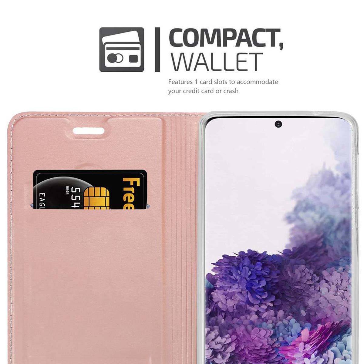 Cadorabo Handyhülle für Samsung Galaxy S20 PLUS Schutz Hülle in Rosa Cover Etui Book Case Booklet