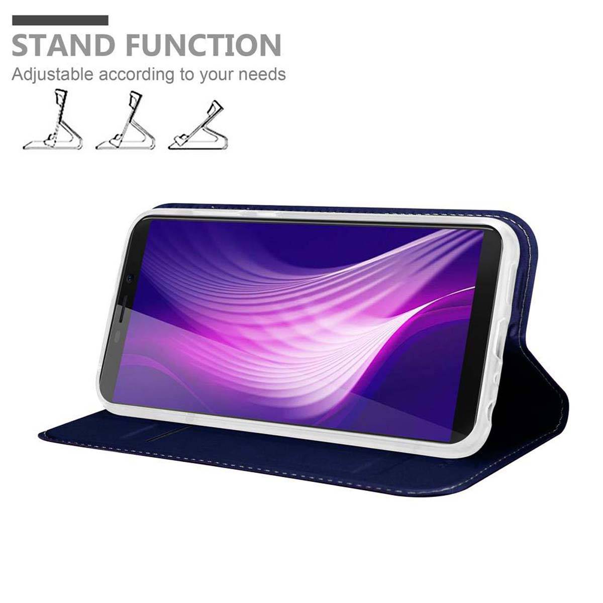 Cadorabo Handyhülle für Cubot NOVA Schutz Hülle in Blau Cover Etui Book Case Booklet