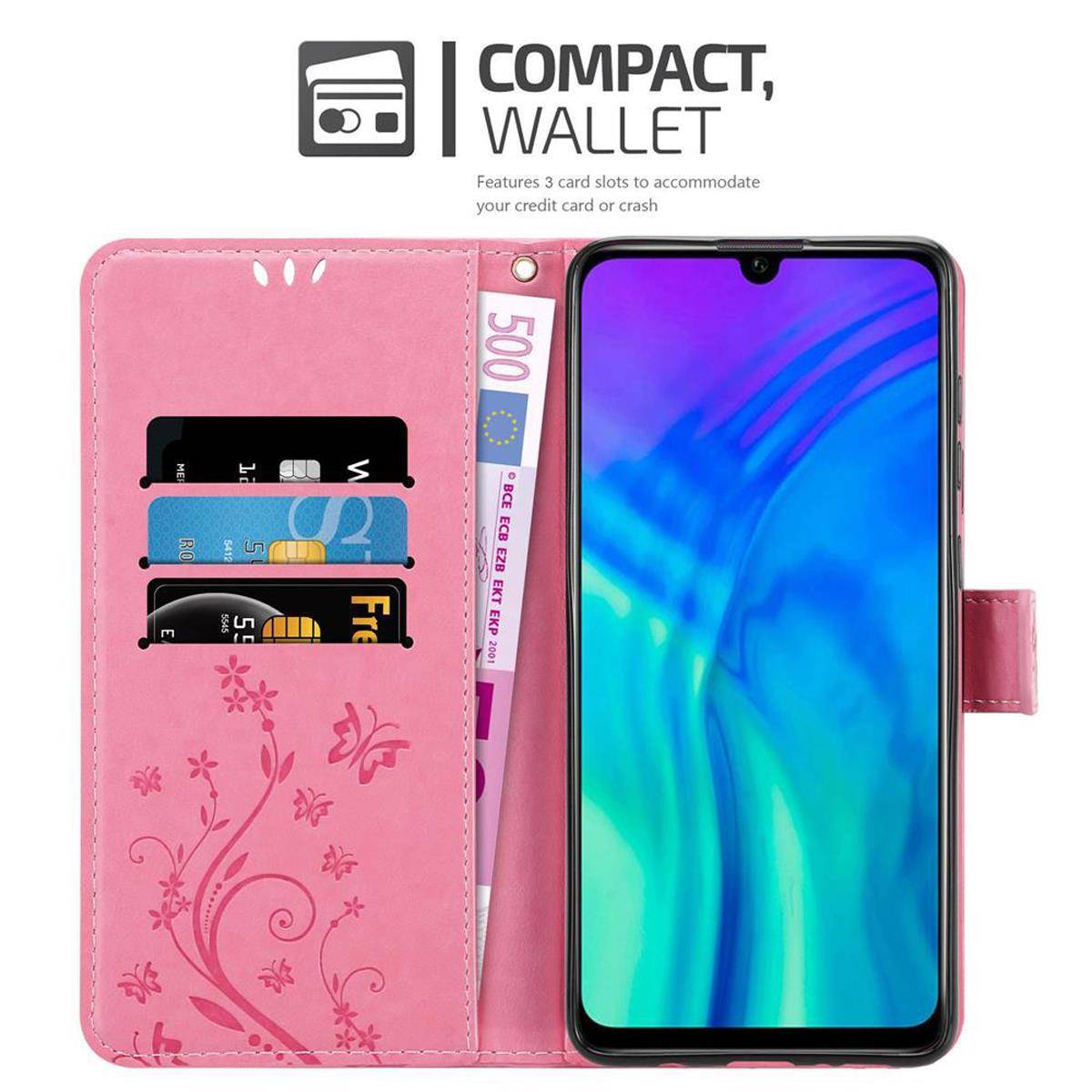Cadorabo Hülle für Honor 10i / 20i / 20 LITE / Huawei Enjoy 9S Schutz Hülle in Rosa Schutzhülle Handy Hülle Etui Case