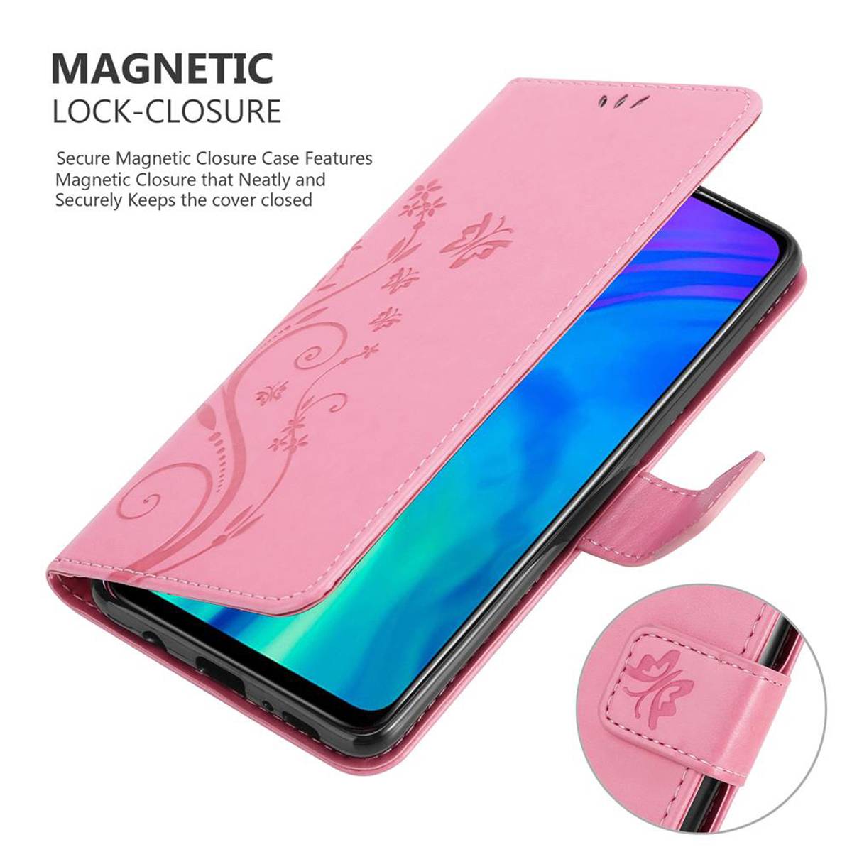 Cadorabo Hülle für Honor 10i / 20i / 20 LITE / Huawei Enjoy 9S Schutz Hülle in Rosa Schutzhülle Handy Hülle Etui Case