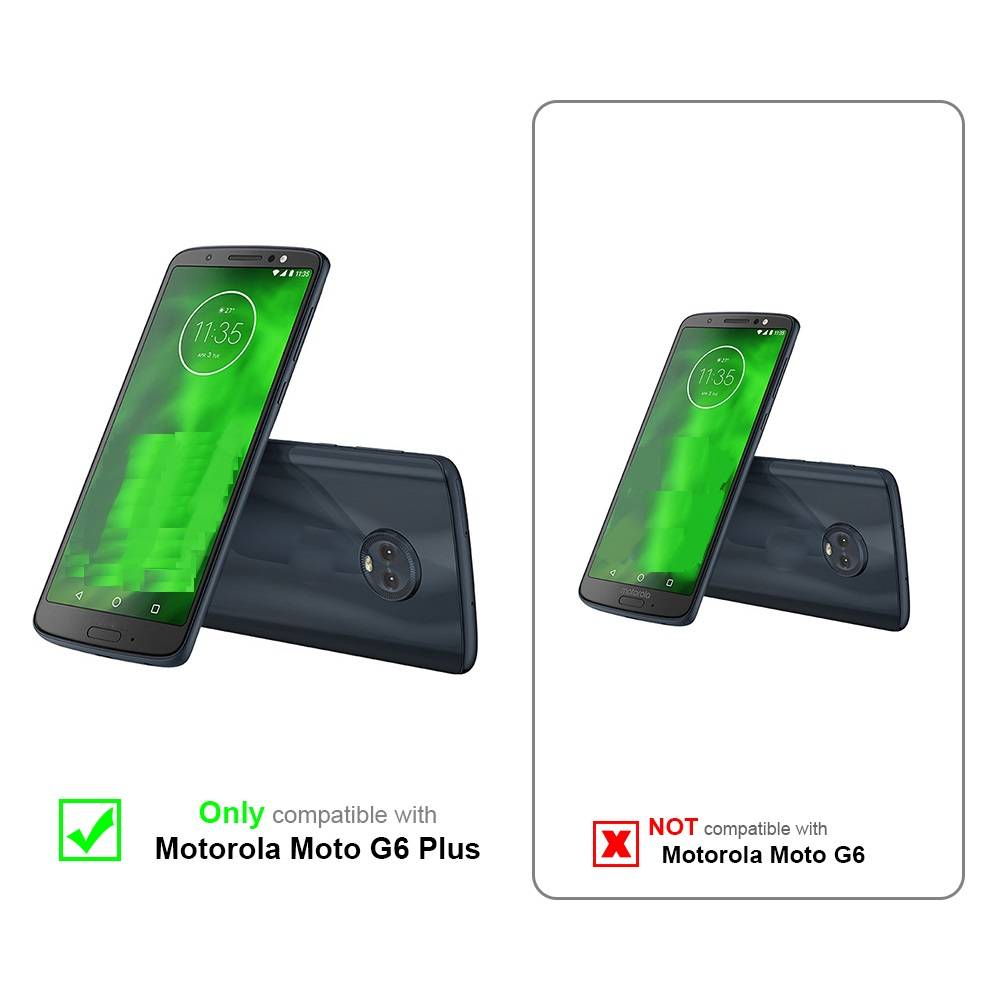 Cadorabo Hülle für Motorola MOTO G6 PLUS Schutz Hülle in Lila Schutzhülle Handy Hülle Etui Case Blumen Flower