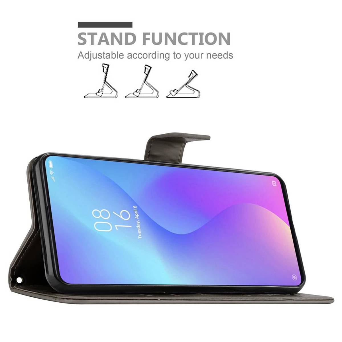 Cadorabo Hülle für Xiaomi Mi 9T / Mi 9T PRO / RedMi K20 / RedMi K20 PRO Schutz Hülle in Grau Schutzhülle Handy Hülle