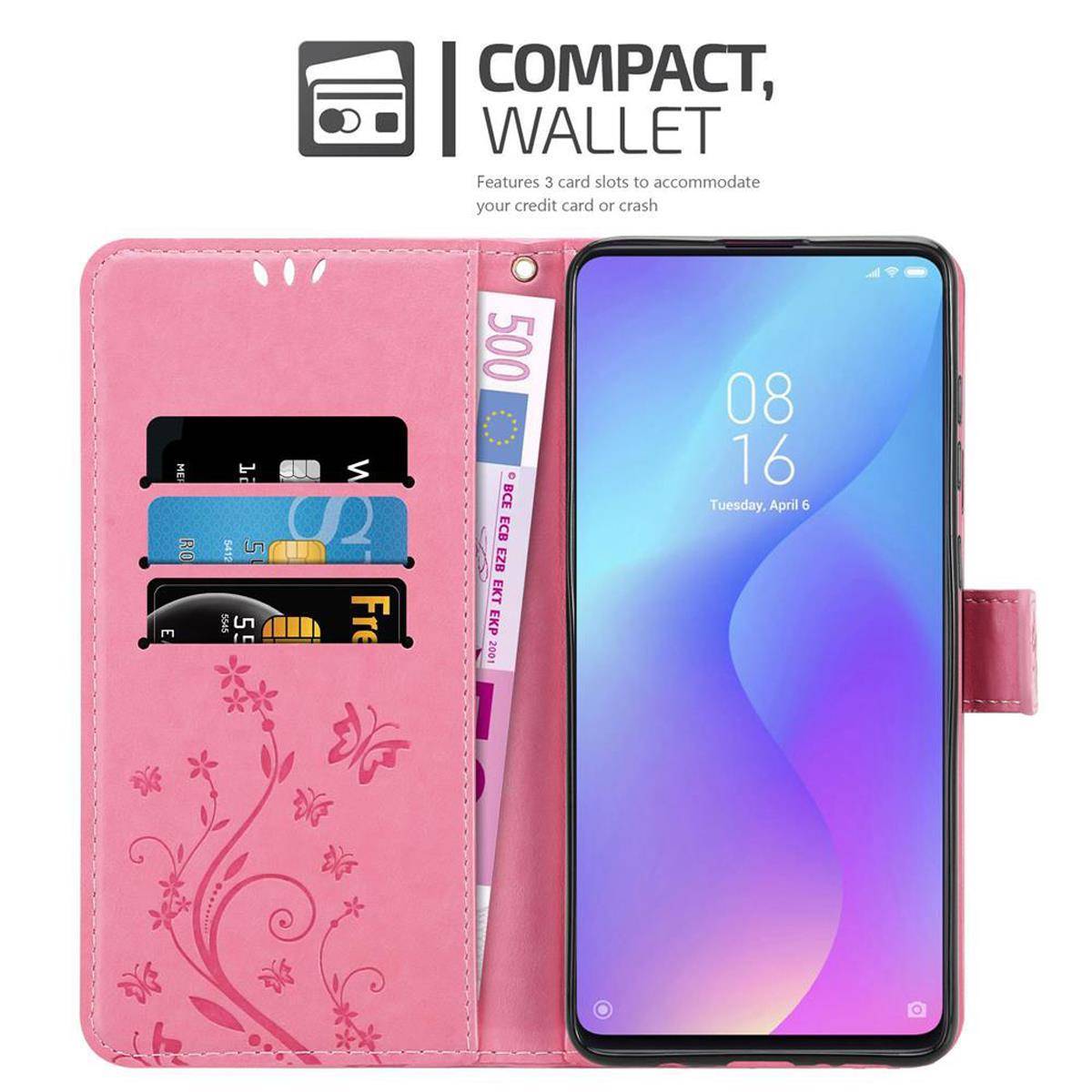 Cadorabo Hülle für Xiaomi Mi 9T / Mi 9T PRO / RedMi K20 / RedMi K20 PRO Schutz Hülle in Rosa Schutzhülle Handy Hülle