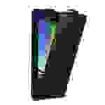 Cadorabo Hülle für Samsung Galaxy A8 2015 Schutz Hülle in Schwarz Flip Etui Handyhülle Case Cover