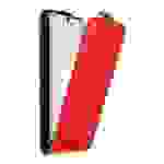 Cadorabo Hülle für Samsung Galaxy NOTE 10 Schutz Hülle in Rot Flip Etui Handyhülle Case Cover