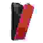 Cadorabo Hülle für Sony Xperia XZ1 COMPACT Schutz Hülle in Rot Flip Etui Handyhülle Case Cover
