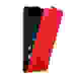 Cadorabo Hülle für Huawei P9 PLUS Schutz Hülle in Rot Flip Etui Handyhülle Case Cover