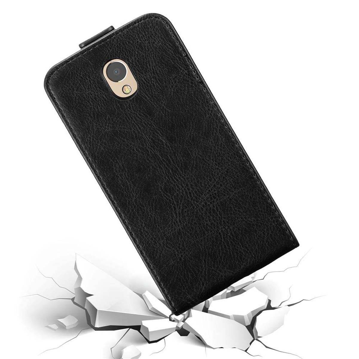 Cadorabo Hülle für Lenovo P2 Schutz Hülle in Schwarz Flip Etui Handyhülle Case Cover