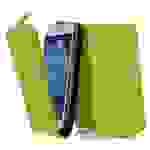 Cadorabo Hülle für Samsung Galaxy S4 MINI Schutzhülle in Grün Flip Handyhülle Case Cover Etui Kunstleder