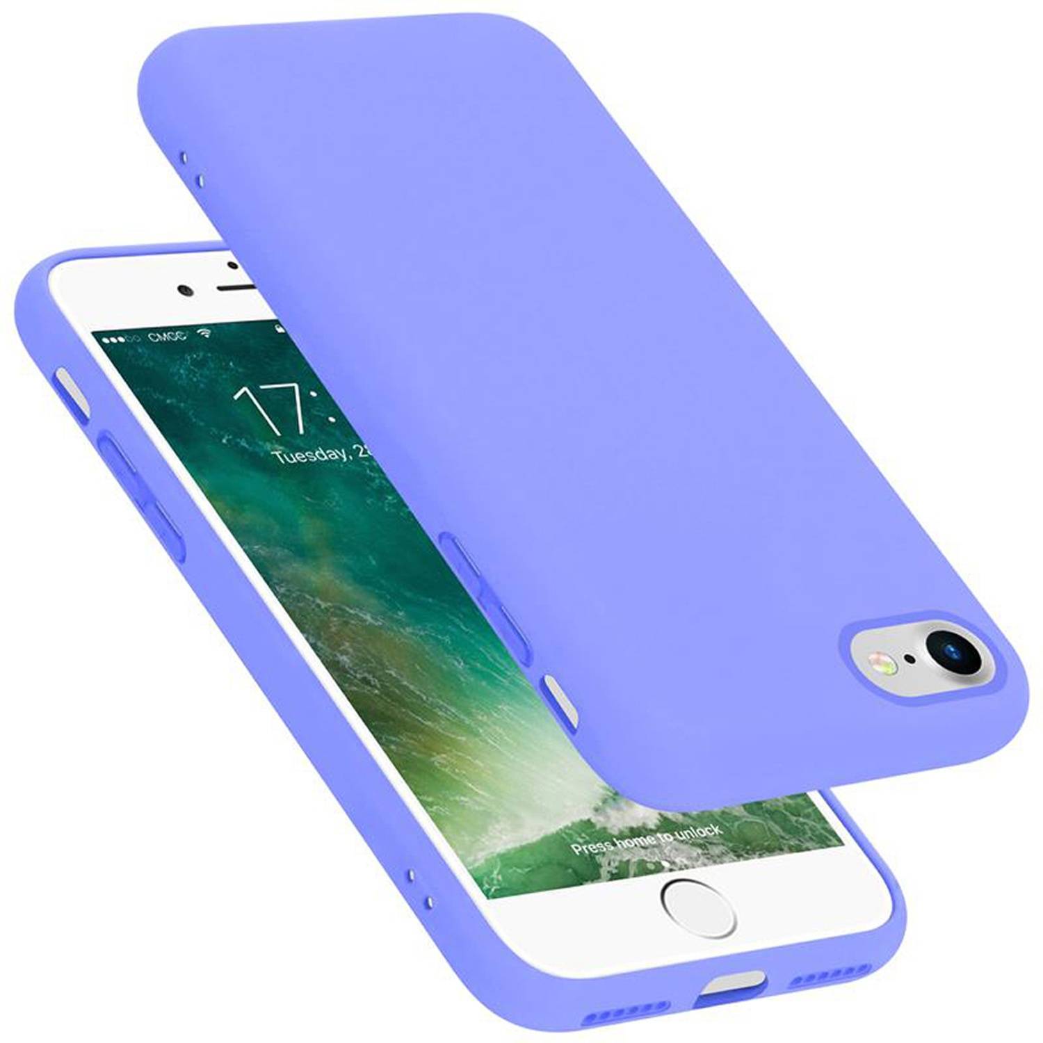 Cadorabo Schutzhülle für Apple iPhone 7 / 7S / 8 / SE 2020 Hülle in Rosa Handyhülle Case Cover TPU Etui