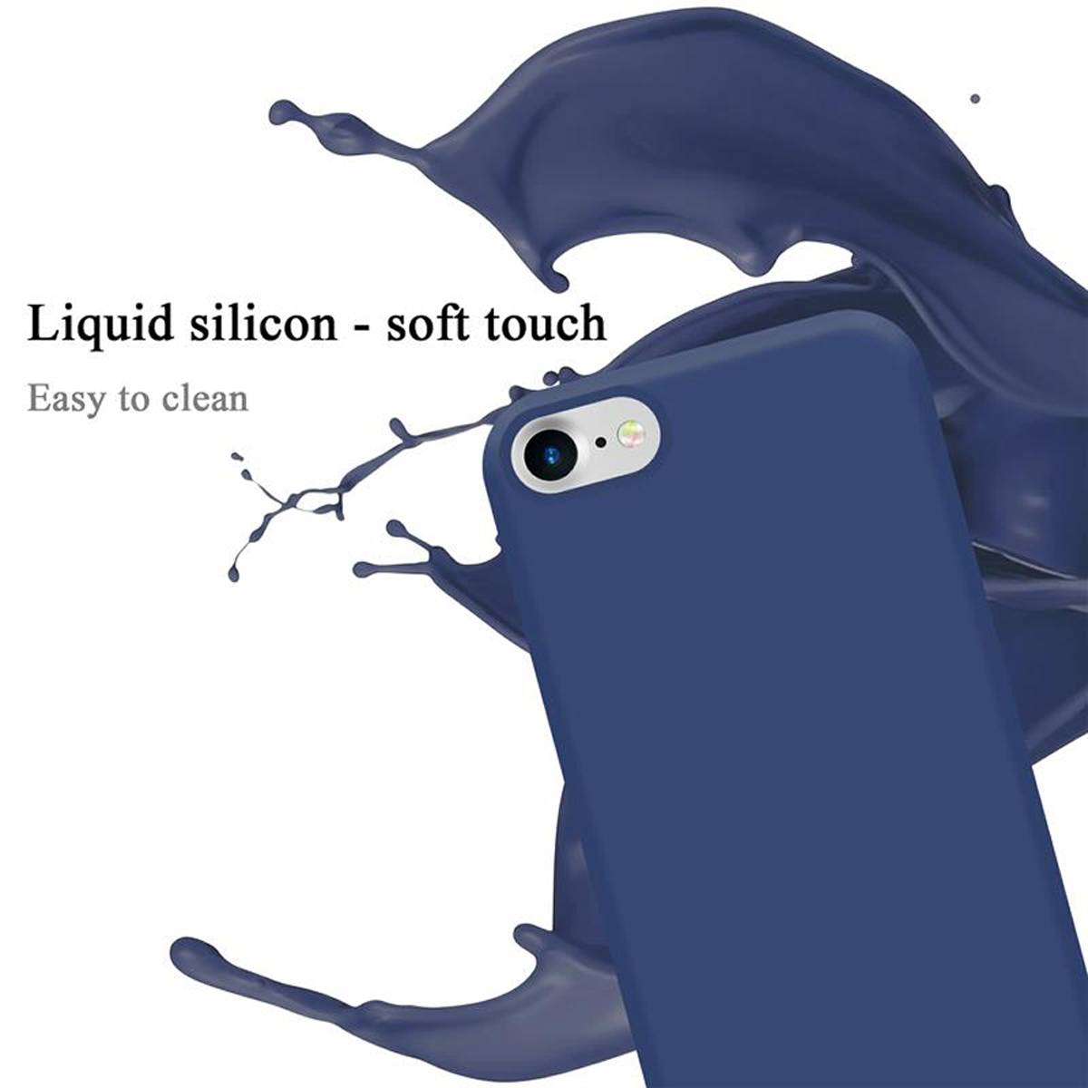 Cadorabo Schutzhülle für Apple iPhone 7 / 7S / 8 / SE 2020 Hülle in Lila Handyhülle Case Cover TPU Etui