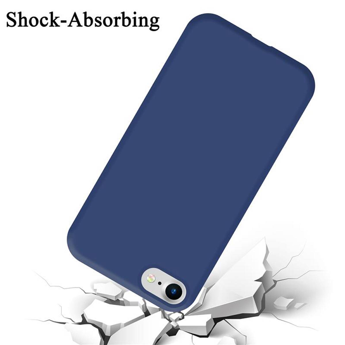 Cadorabo Schutzhülle für Apple iPhone 7 / 7S / 8 / SE 2020 Hülle in Lila Handyhülle Case Cover TPU Etui