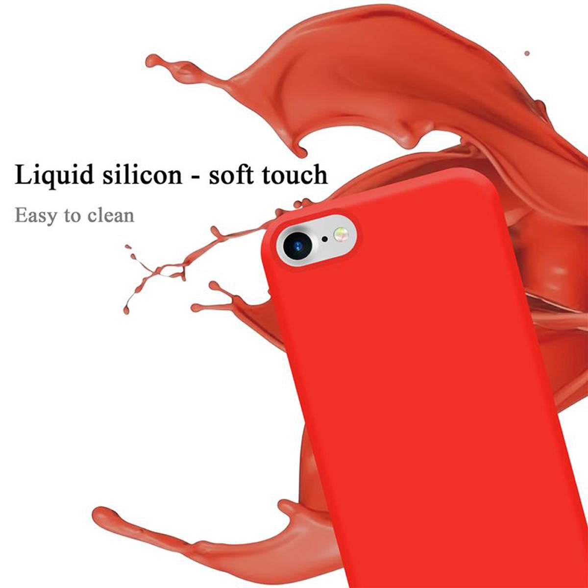 Cadorabo Schutzhülle für Apple iPhone 7 / 7S / 8 / SE 2020 Hülle in Blau Handyhülle Case Cover TPU Etui