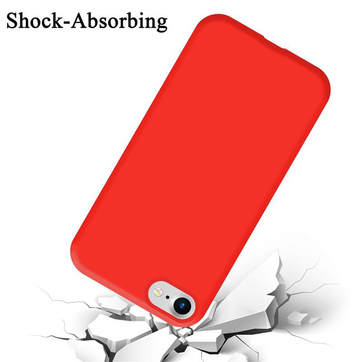 Cadorabo Schutzhülle für Apple iPhone 7 / 7S / 8 / SE 2020 Hülle in Blau Handyhülle Case Cover TPU Etui