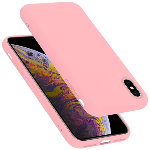 Cadorabo Schutzhülle für Apple iPhone X / XS Hülle in Rosa Handyhülle Case Cover TPU Etui