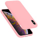Cadorabo Schutzhülle für Apple iPhone X / XS Hülle in Rosa Handyhülle Case Cover TPU Etui