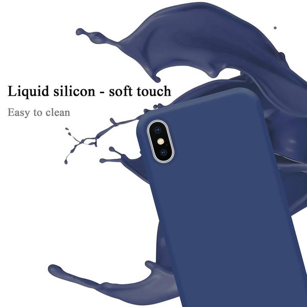 Cadorabo Schutzhülle für Apple iPhone XS MAX Hülle in Blau Handyhülle Case Cover TPU Etui