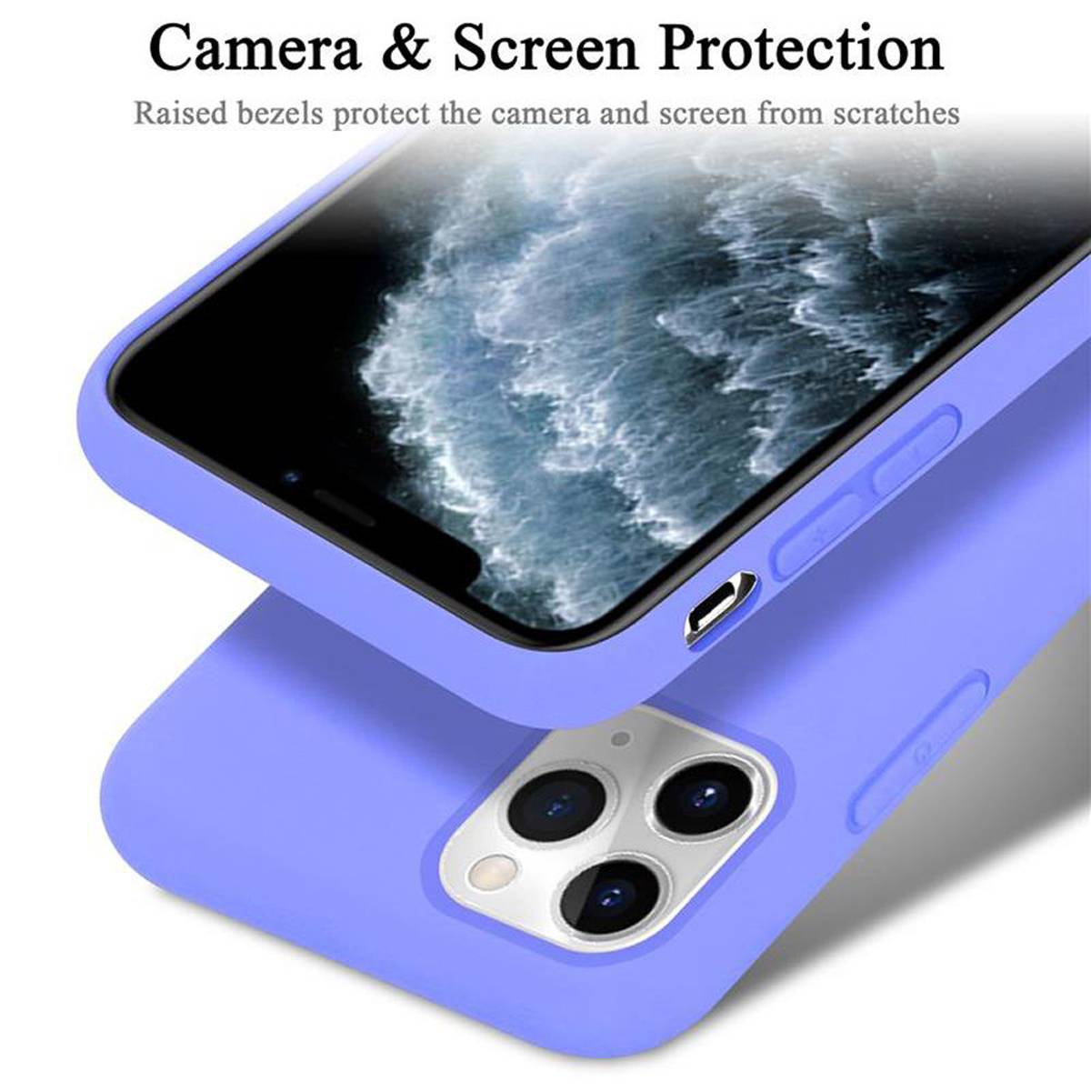Cadorabo Schutzhülle für Apple iPhone 11 PRO Hülle in Lila Handyhülle Case Cover TPU Etui