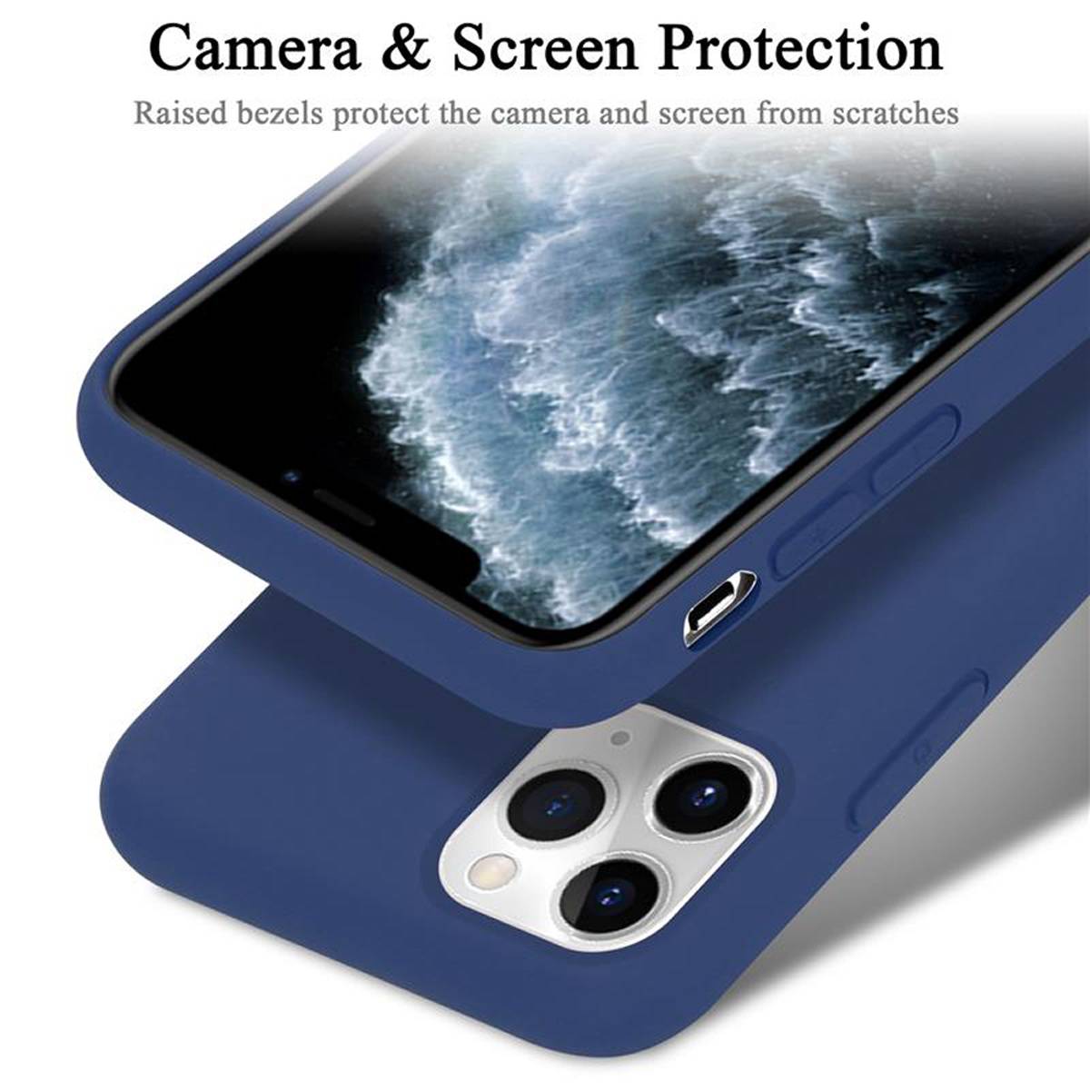 Cadorabo Schutzhülle für Apple iPhone 11 PRO Hülle in Blau Handyhülle Case Cover TPU Etui