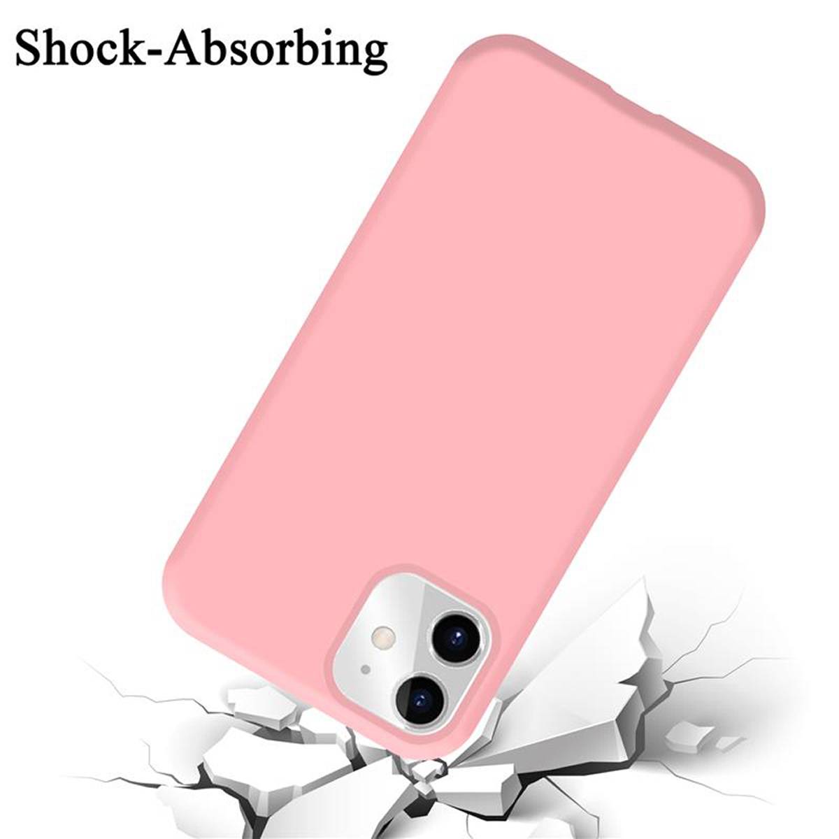 Cadorabo Schutzhülle für Apple iPhone 11 Hülle in Rosa Handyhülle Case Cover TPU Etui