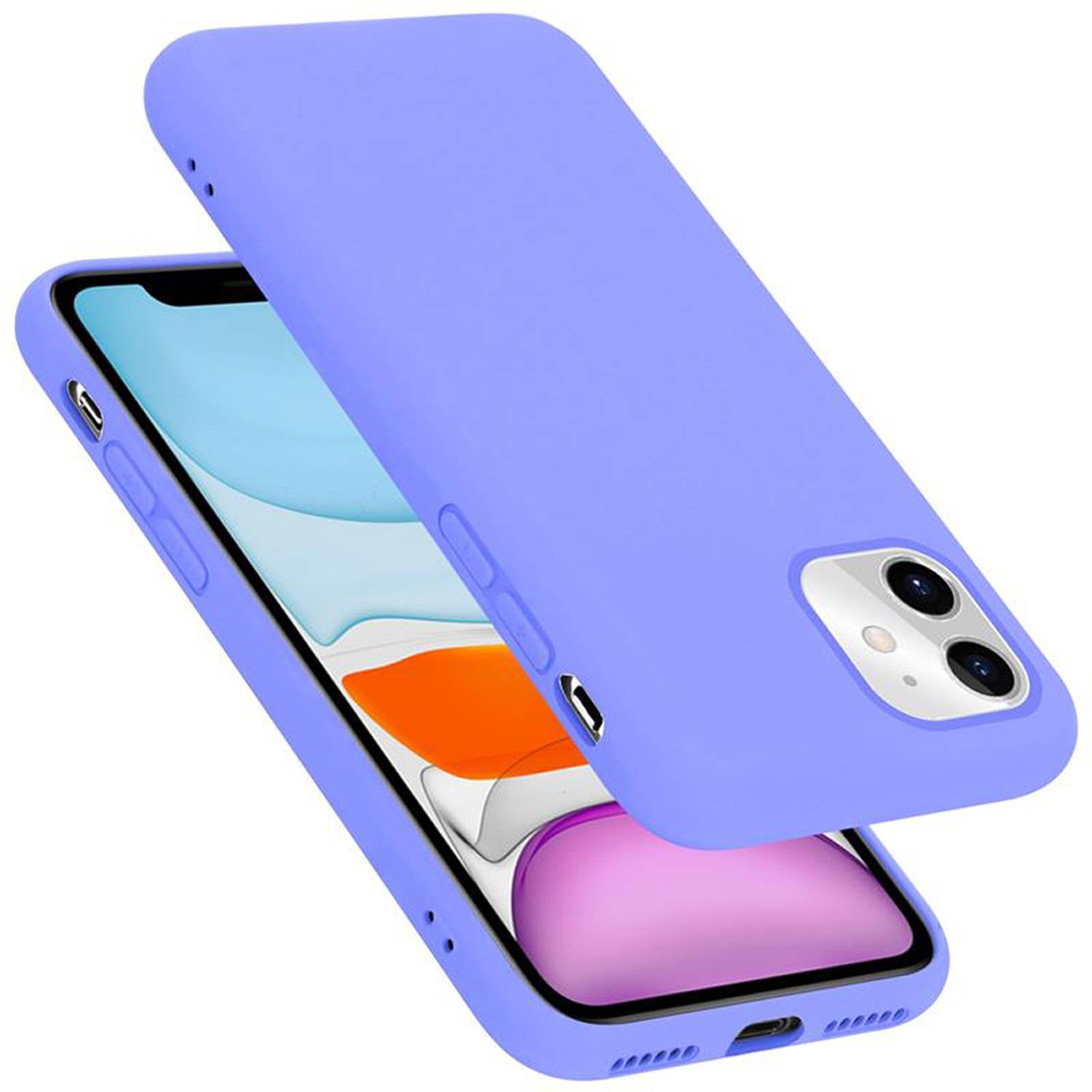 Cadorabo Schutzhülle für Apple iPhone 11 Hülle in Lila Handyhülle Case Cover TPU Etui