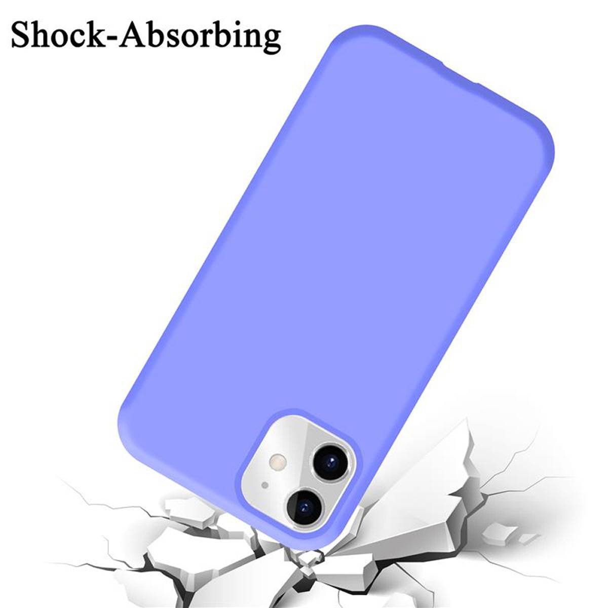 Cadorabo Schutzhülle für Apple iPhone 11 Hülle in Lila Handyhülle Case Cover TPU Etui