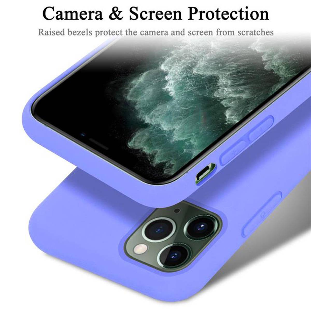 Cadorabo Schutzhülle für Apple iPhone 11 PRO MAX Hülle in Lila Handyhülle Case Cover TPU Etui