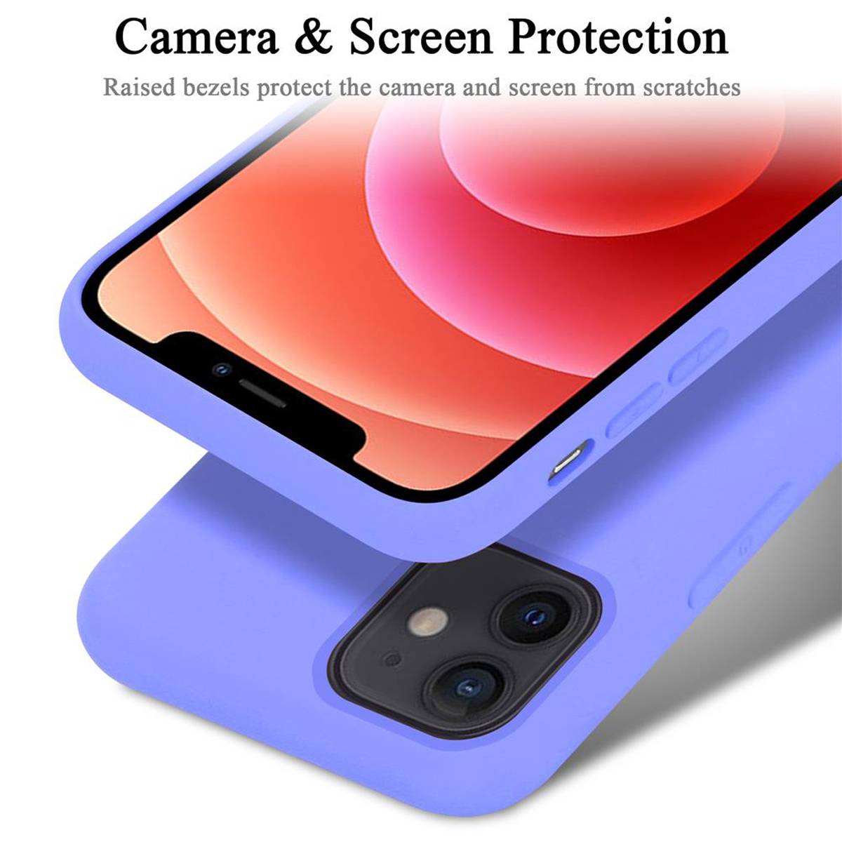 Cadorabo Schutzhülle für Apple iPhone 12 MINI Hülle in Lila Handyhülle Case Cover TPU Etui