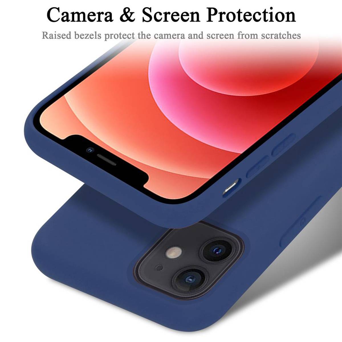 Cadorabo Schutzhülle für Apple iPhone 12 MINI Hülle in Blau Handyhülle Case Cover TPU Etui