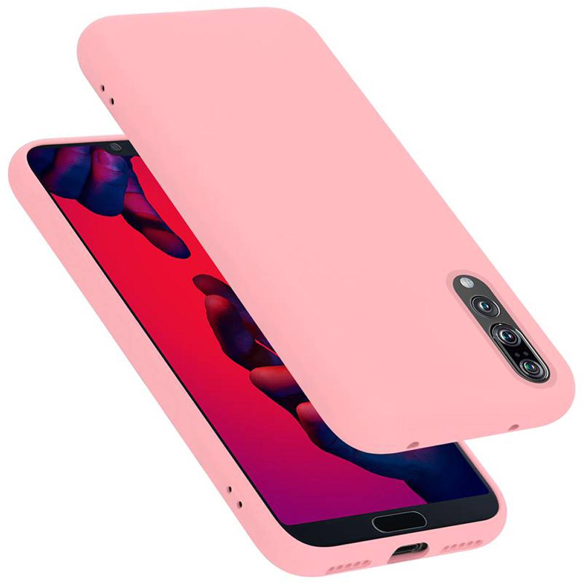 Cadorabo Schutzhülle für Huawei P20 PRO / P20 PLUS Hülle in Rosa Handyhülle Case Cover TPU Etui