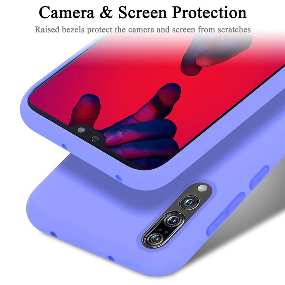 Cadorabo Schutzhülle für Huawei P20 PRO / P20 PLUS Hülle in Lila Handyhülle Case Cover TPU Etui