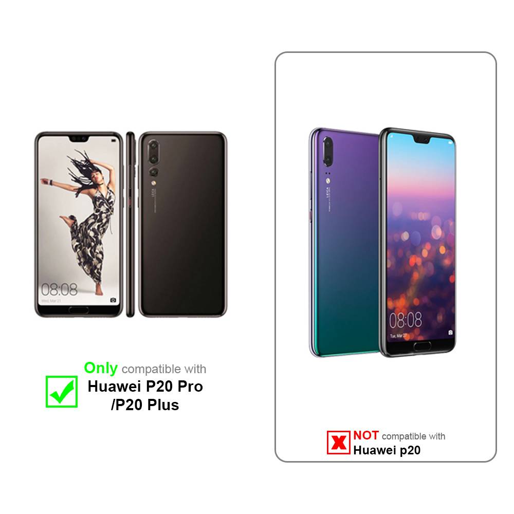 Cadorabo Schutzhülle für Huawei P20 PRO / P20 PLUS Hülle in Schwarz Handyhülle Case Cover TPU Etui
