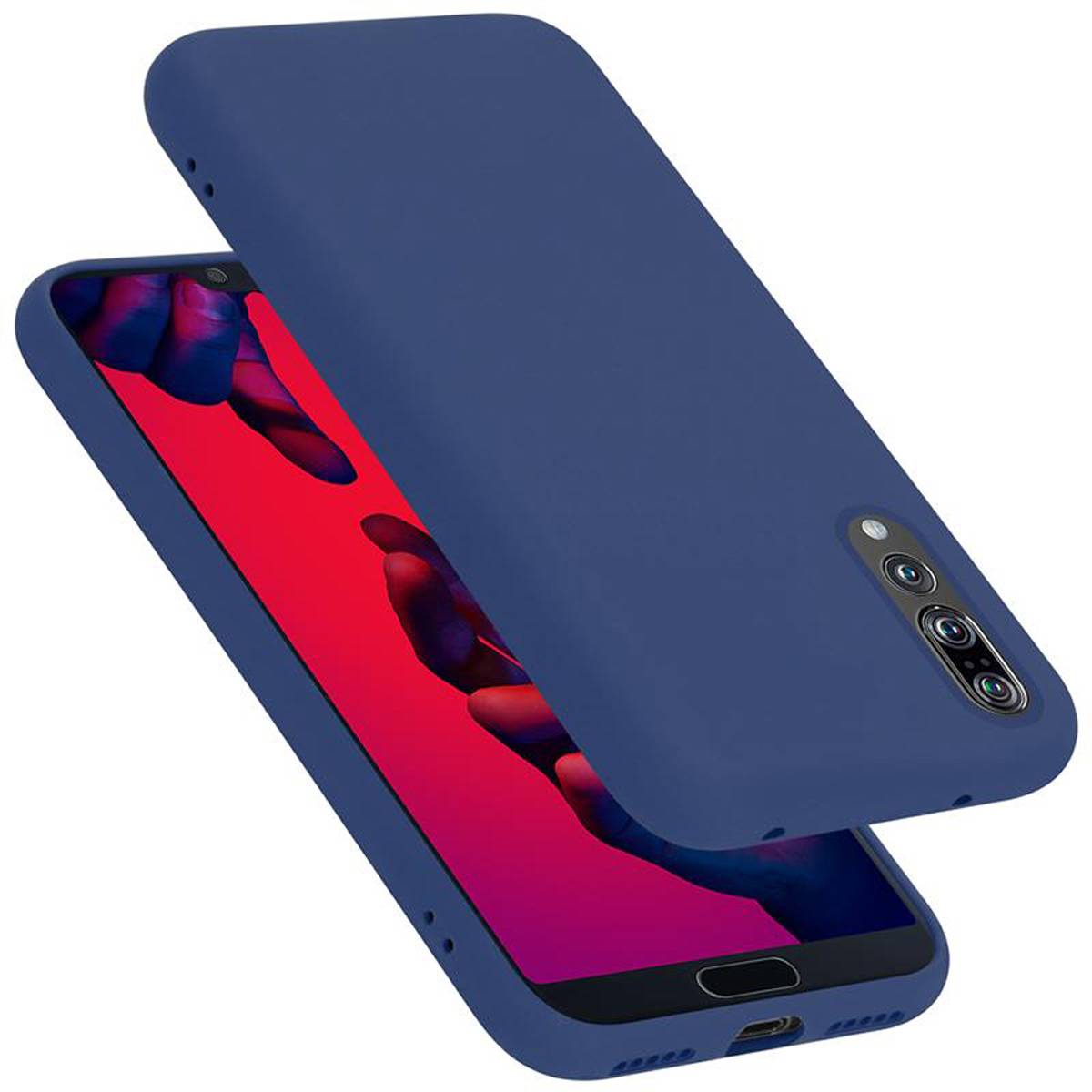 Cadorabo Schutzhülle für Huawei P20 PRO / P20 PLUS Hülle in Blau Handyhülle Case Cover TPU Etui