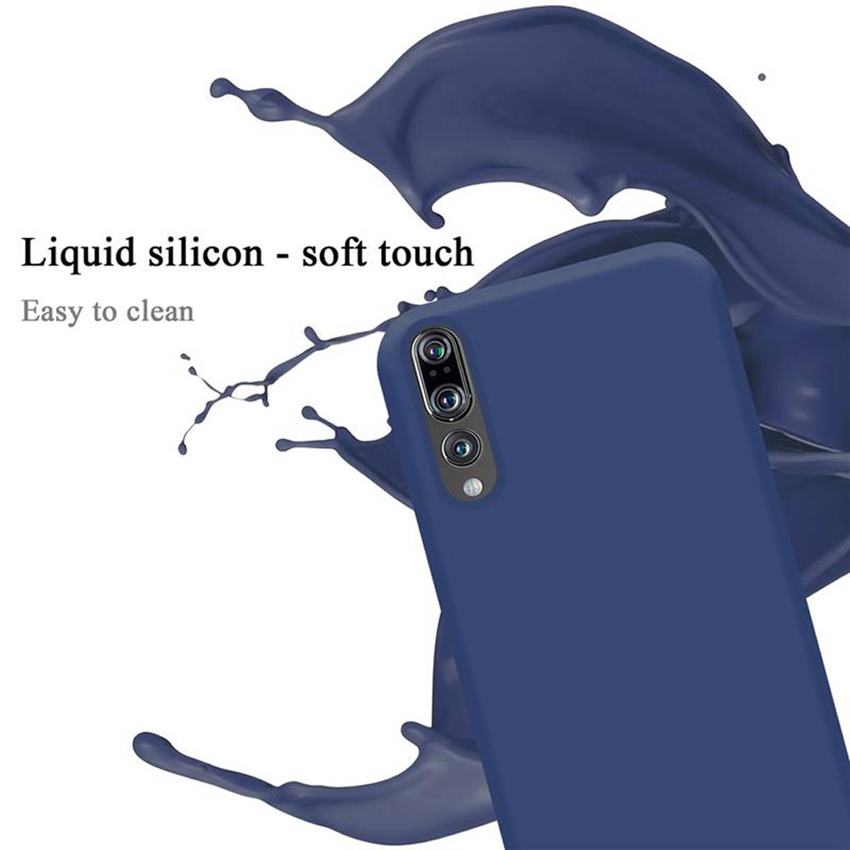 Cadorabo Schutzhülle für Huawei P20 PRO / P20 PLUS Hülle in Blau Handyhülle Case Cover TPU Etui