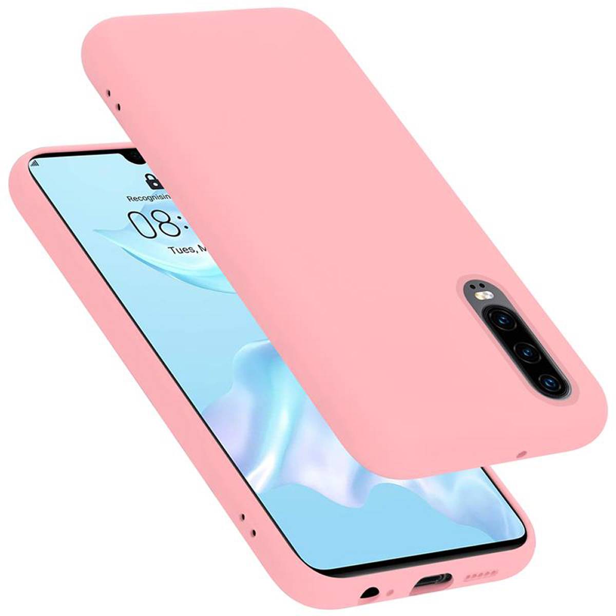 Cadorabo Schutzhülle für Huawei P30 Hülle in Rosa Handyhülle Case Cover TPU Etui