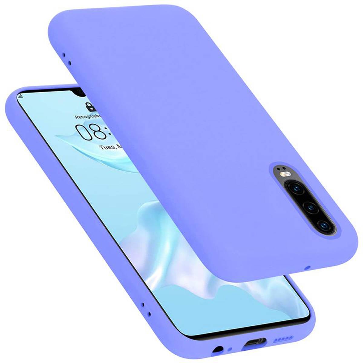 Cadorabo Schutzhülle für Huawei P30 Hülle in Lila Handyhülle Case Cover TPU Etui
