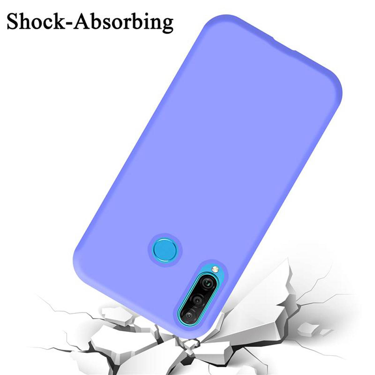 Cadorabo Schutzhülle für Huawei P30 LITE Hülle in Lila Handyhülle Case Cover TPU Etui