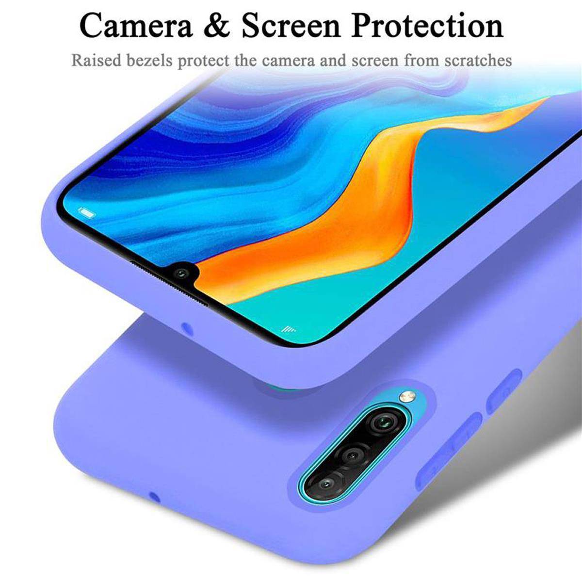 Cadorabo Schutzhülle für Huawei P30 LITE Hülle in Lila Handyhülle Case Cover TPU Etui