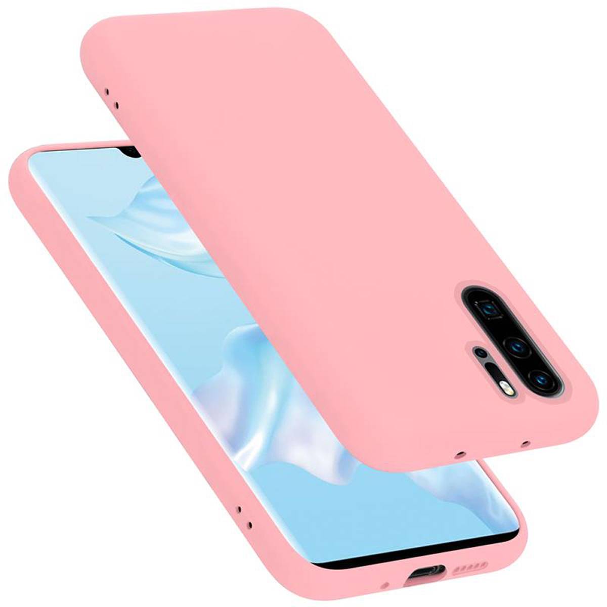 Cadorabo Schutzhülle für Huawei P30 PRO Hülle in Rosa Handyhülle Case Cover TPU Etui