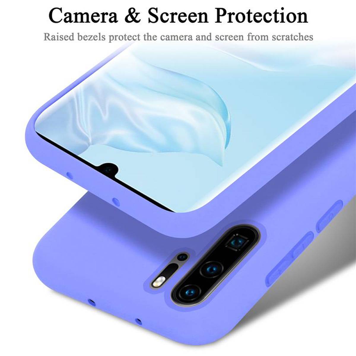 Cadorabo Schutzhülle für Huawei P30 PRO Hülle in Lila Handyhülle Case Cover TPU Etui