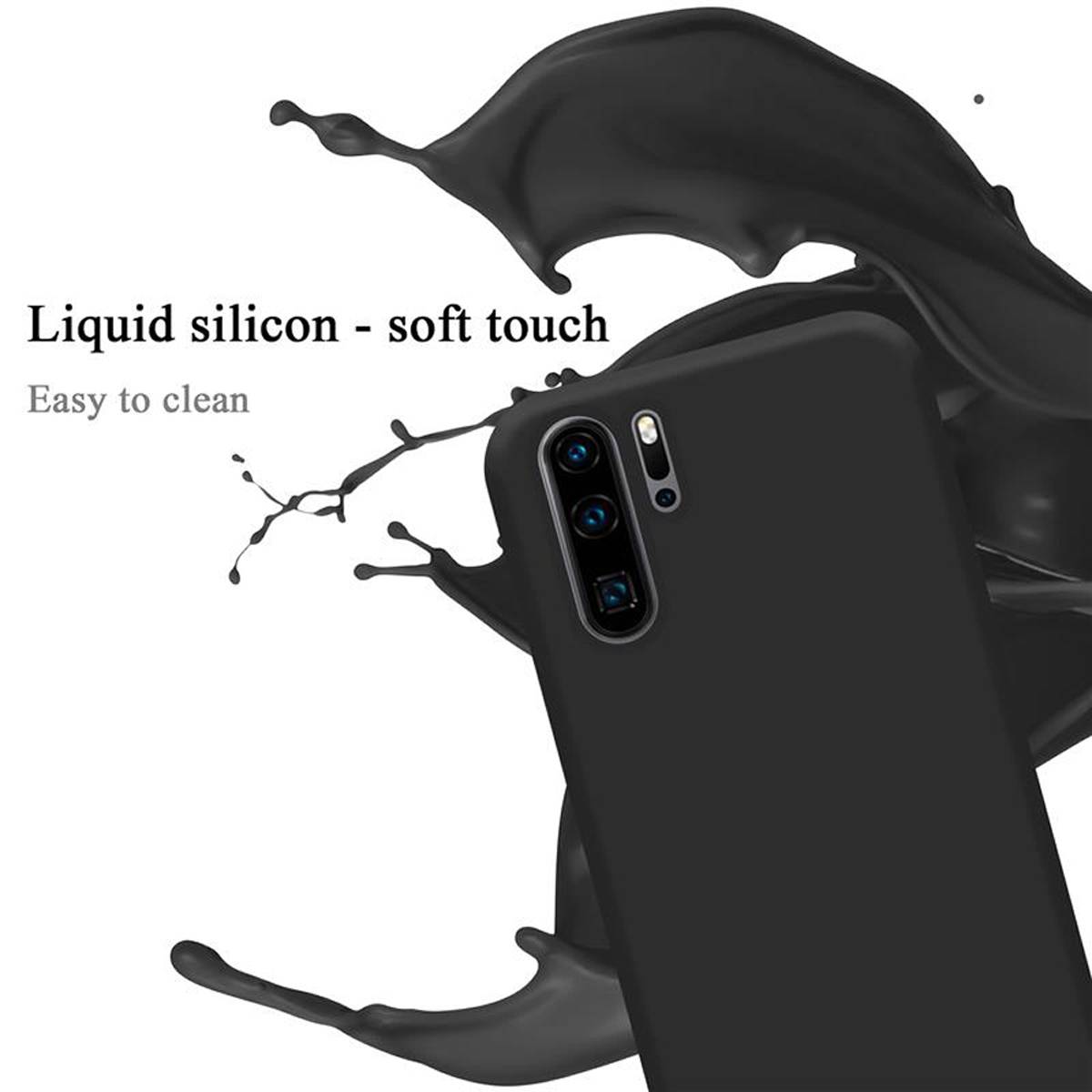 Cadorabo Schutzhülle für Huawei P30 PRO Hülle in Schwarz Handyhülle Case Cover TPU Etui