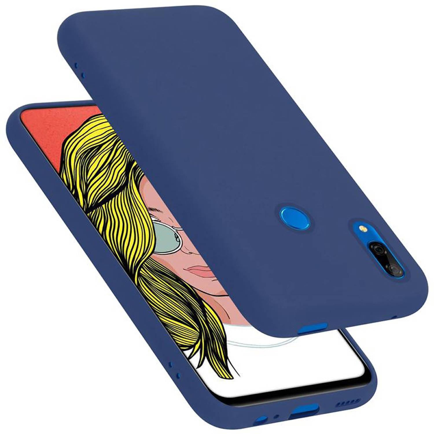 Cadorabo Schutzhülle für Huawei P SMART Z / Y9 PRIME 2019 / Enjoy 10 PLUS Hülle in Blau Handyhülle Case Cover TPU Etui
