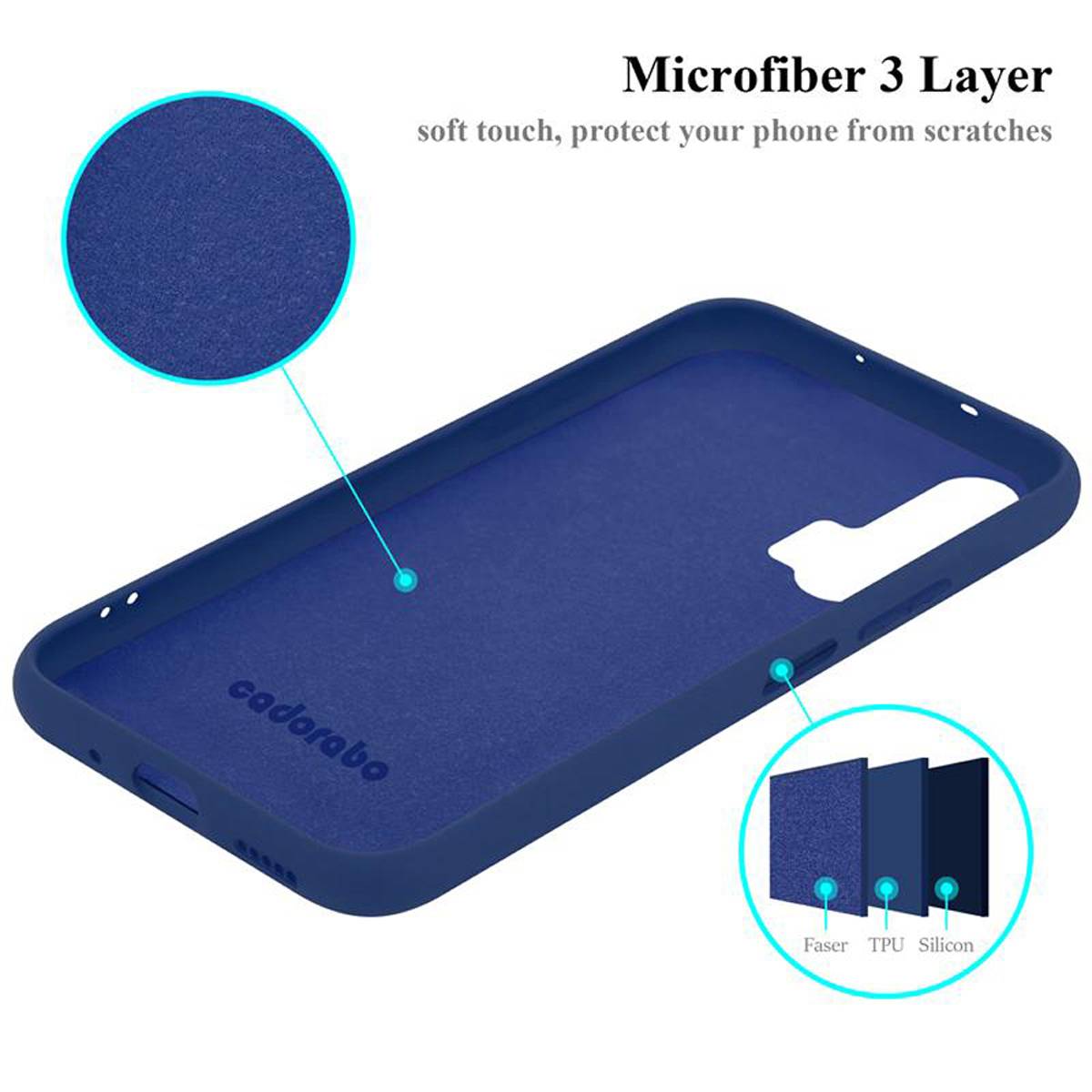 Cadorabo Schutzhülle für Honor 20 PRO Hülle in Blau Handyhülle Case Cover TPU Etui