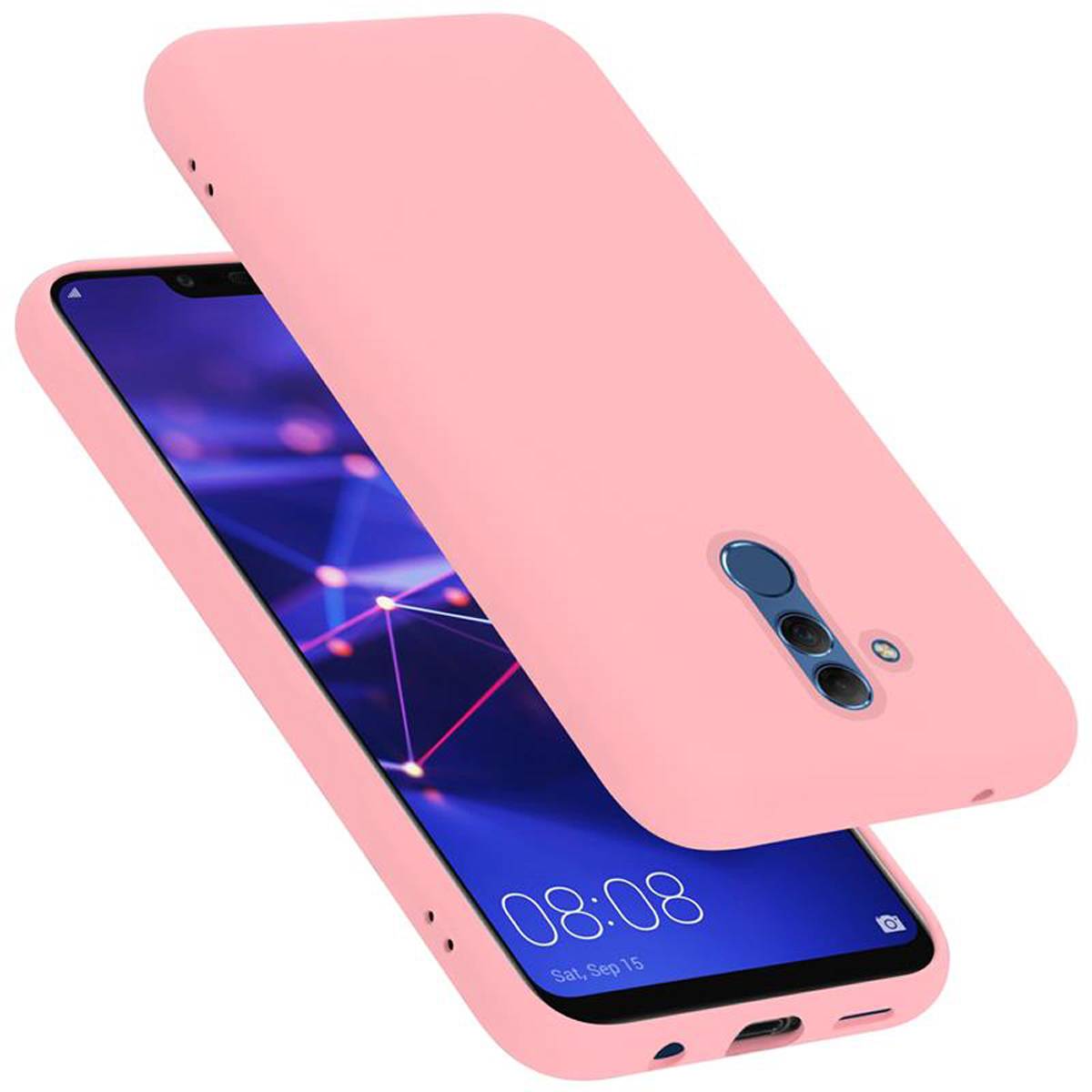 Cadorabo Schutzhülle für Huawei MATE 20 LITE Hülle in Rosa Handyhülle Case Cover TPU Etui