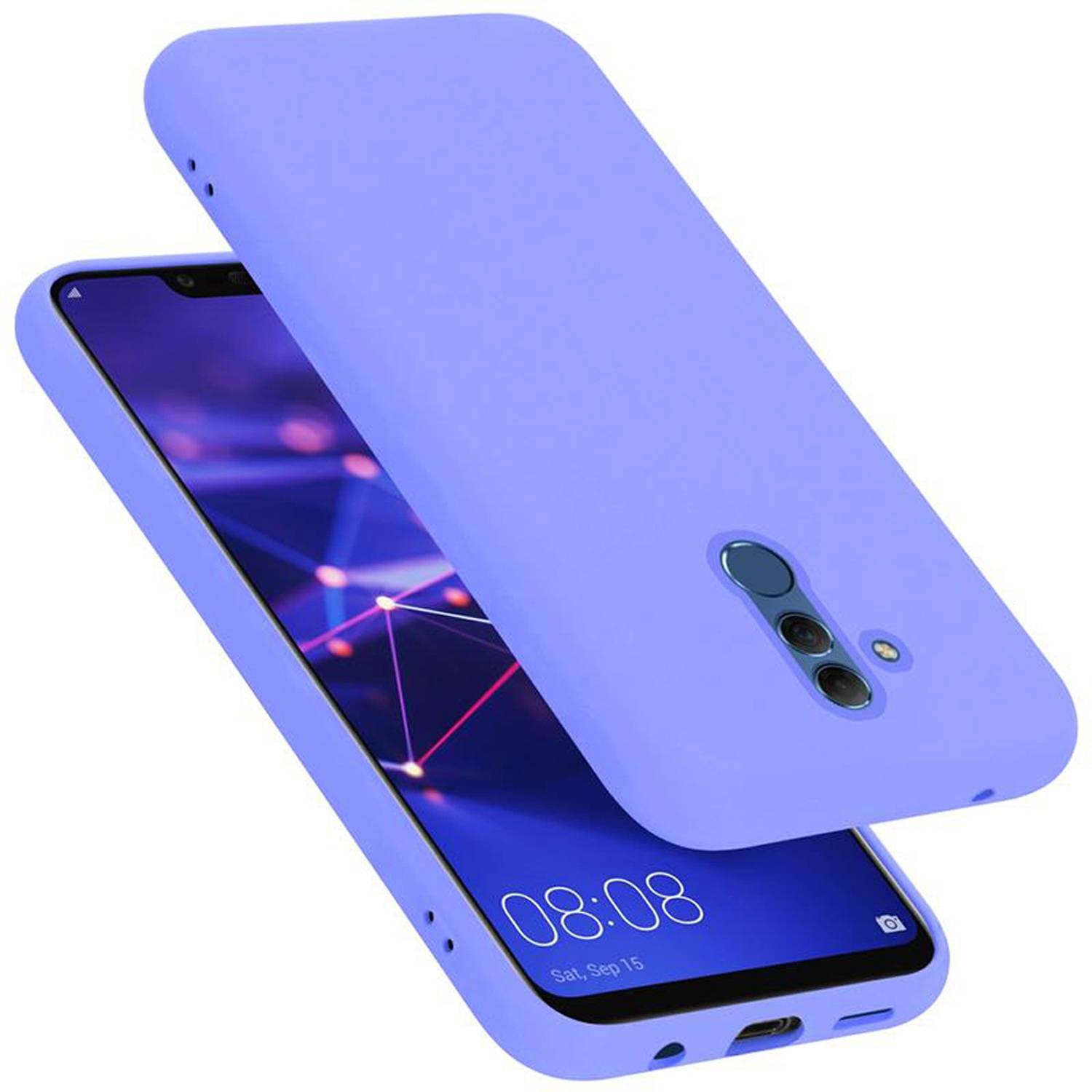 Cadorabo Schutzhülle für Huawei MATE 20 LITE Hülle in Lila Handyhülle Case Cover TPU Etui