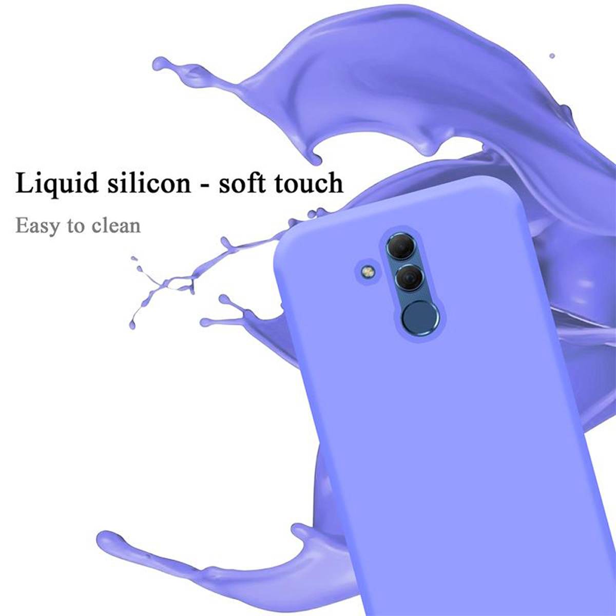 Cadorabo Schutzhülle für Huawei MATE 20 LITE Hülle in Lila Handyhülle Case Cover TPU Etui