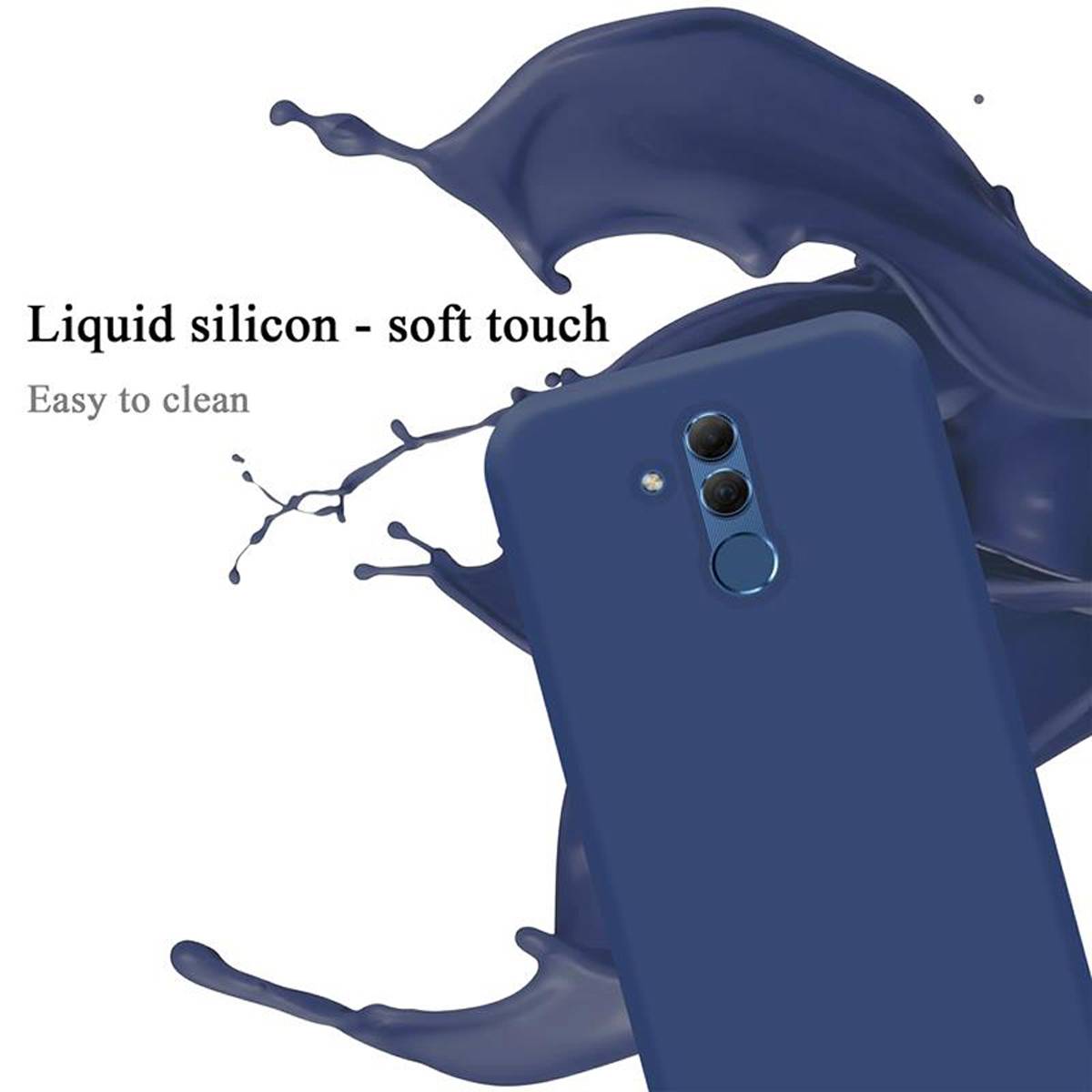 Cadorabo Schutzhülle für Huawei MATE 20 LITE Hülle in Blau Handyhülle Case Cover TPU Etui