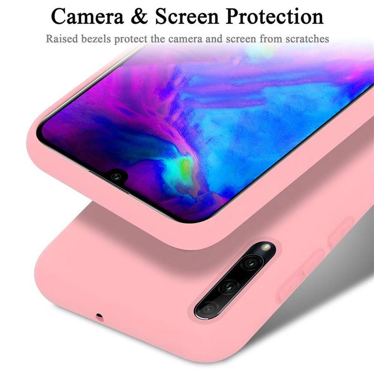 Cadorabo Schutzhülle für Honor 10i / 20i / 20 LITE / Huawei Enjoy 9S Hülle in Rosa Handyhülle Case Cover TPU Etui