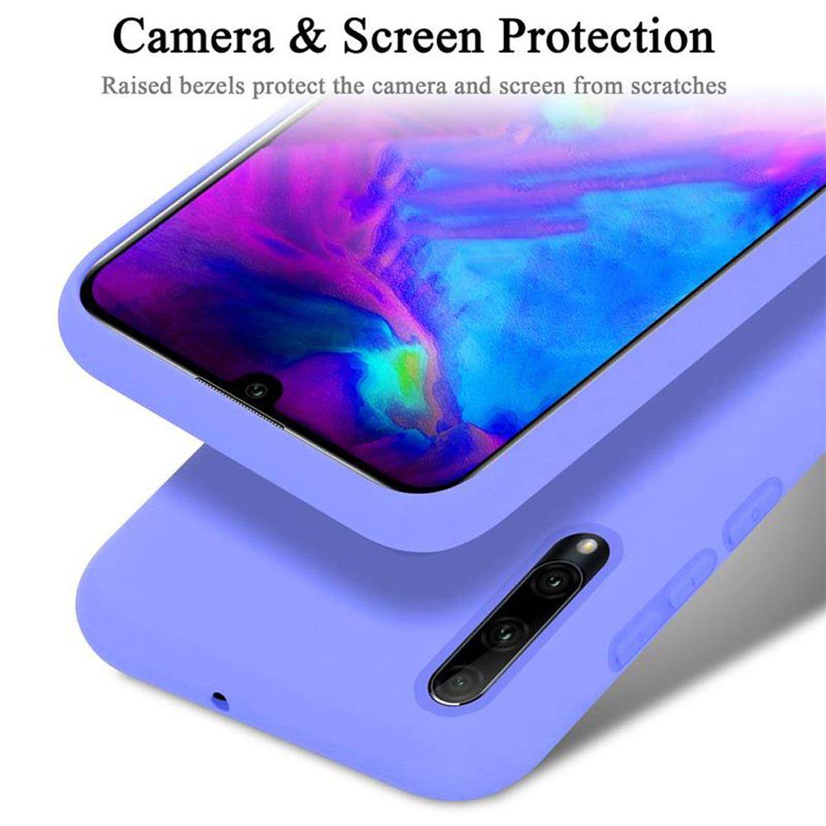 Cadorabo Schutzhülle für Honor 10i / 20i / 20 LITE / Huawei Enjoy 9S Hülle in Lila Handyhülle Case Cover TPU Etui